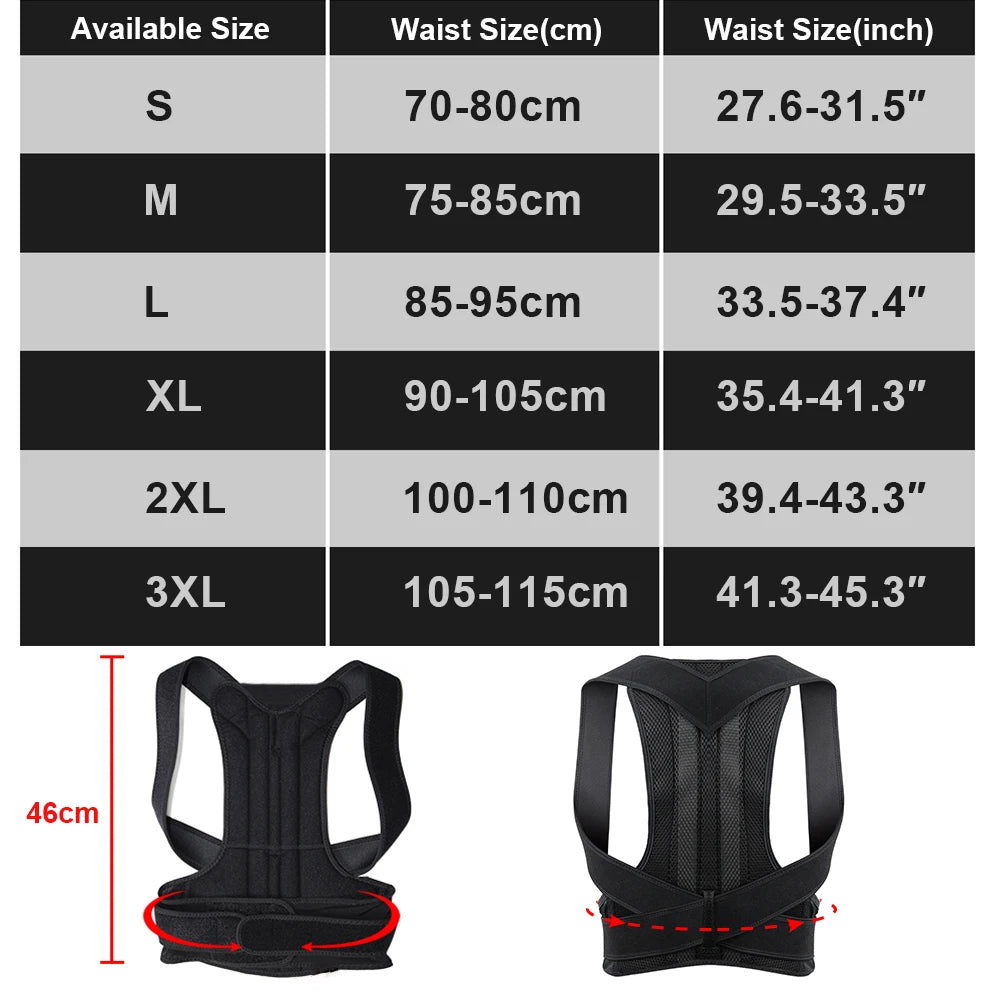 Posture Pro+ – Full Back Support Brace